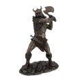 thumbnail image 1 of Viking Warrior Swinging an Axe Bronze Finish Statue, 1 of 3