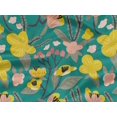 thumbnail image 5 of oneOone Rayon Green Fabric Leaves & Tulip Floral Fabric For Sewing Printed Craft Fabric By The Yard 56 Inch Wide, 5 of 5