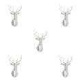 thumbnail image 3 of Wweixi Multifunctional 3D Mirror Deer Wall Sticker For Various Uses Personalized Home silver XL 5Set, 3 of 6