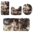 thumbnail image 2 of 4 Set Bath Mats,Bathroom Rug Sets 4 Piece Non Slip,Universal Soft Comfortable Bathroom Rugs,Water Absorption Non-Slip Thick Machine Washable Easy Dry Plush Bath Rugs for Bathroom Floor,Tub,Shower, 2 of 7