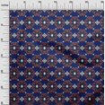 thumbnail image 2 of oneOone Viscose Chiffon Fabric Diamond & Swirl Ikat Decor Fabric Printed BTY 42 Inch Wide, 2 of 4