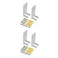 thumbnail image 4 of Transemion Metal Securely Install Speakers With Strong Hardness Wall Mount Replacement Brackets Strong white 2Set, 4 of 6