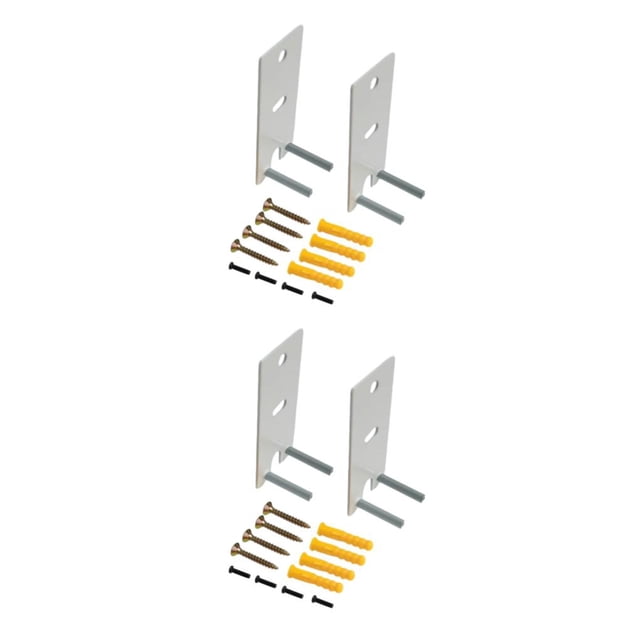 mmirethe Easy-to-Install Wall Mount Replacement Brackets For Improved Sound System Strong Hardness Sturdy white 2Set