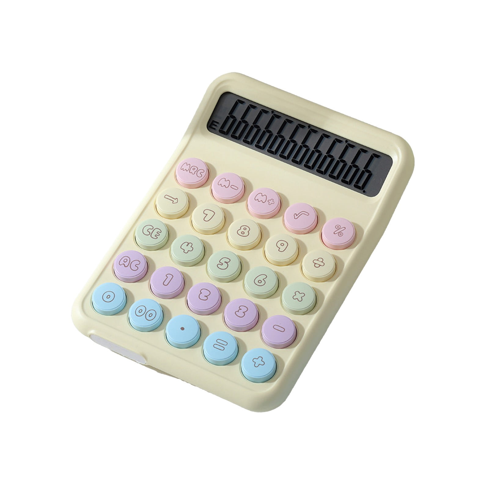 Nilvkv Campus Dopamine Color Calculator Large Screen 12 Digit Display Office Finance Portable Calculator for Elementary Schoo1 Study