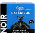 thumbnail image 3 of Great Value Regular Outdoor Garbage Bags, 3 of 4