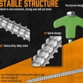 thumbnail image 4 of TopLLC Hexagonal Luminous Nail 8in Screw In Tent Stakes - Ground Anchors Screw In Tent nail, 4 of 5