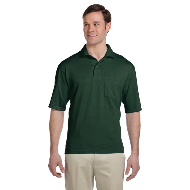Jerzees Adult 5.6 oz. SpotShield Pocket Jersey Polo - 436P