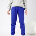 thumbnail image 5 of CHUANK Kids Boys Girls Sweatpants Workout Pants High Waisted Drawstring Trackpants Cinch Bottom Trousers, 5 of 5