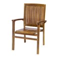 thumbnail image 3 of All Things Cedar Ensemble de Table Ovale Extensible 5 Pcs avec Chaises Empilables et Coussins Blancs, 3 of 3