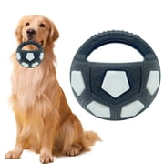 Dog Football Toy, Rubber Squeaky Dog Toy, Floating Dog Toy, Interactive Pet Toy, Dog Training Ball, Tough Chew Toy for Dogs, Outdoor Water Play Dog Ball, Dog Calming Ball Squeaky Toy