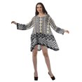 thumbnail image 4 of Moomaya Robe de Cocktail Imprimée à Manches Longues Tenues de Noël Robe Courte pour les Fêtes, 4 of 4
