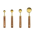 thumbnail image 1 of Measuring Spoons 4PCS Measuring Cups Set With Scale Stainless Steel Cup Measurements Set With Wood Handle Measuring Cups And Spoons Set For Cooking Baking，Easy To Clean And Store, 1 of 3