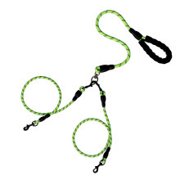 Uscallm St. Patrick's Day Dog Leash, 2 Dog Leash No Tangles Dual Dog Walking Lead, Heavy-Duty Nylon Reflective Padded Handle Leash Rope With Detachable Splitters And Clips For Medium Large Dogs