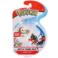thumbnail image 1 of Ensemble de figurines de combat Pokémon de 5 cm (2 po) – Rowlet vs Litten, 1 of 2