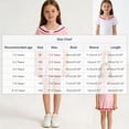 thumbnail image 3 of JDQJBZ Toddler Girls Short Sleeve Dress Collar Ruffle Hem School Outfit, 3 of 5