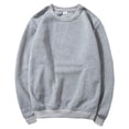 thumbnail image 1 of vdgthytj Men's Crewneck Sweatshirt Long Sleeve Basic Solid Color Shirts Fall Fleece Casual Loose Pullover Tops, 1 of 8