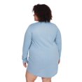thumbnail image 3 of George Women's Plus Henley Nightshirt, 3 of 6