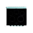 thumbnail image 3 of Unique 30" Classic Retro Induction Range Ocean Mist Turquoise, 3 of 17