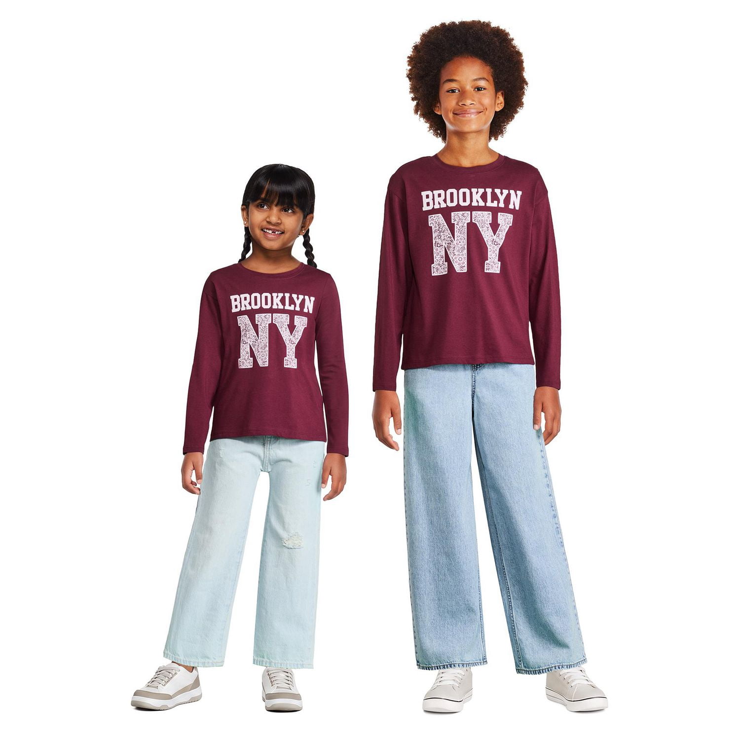 George Girls' Long-Sleeve Graphic T-Shirt