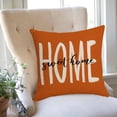 thumbnail image 1 of Yhmxh Halloween Decorations Outdoor Indoor Fall Pillow Covers Burnt Orange Pumpkin Themed Thanksgiving Print Decorative Throw Pillows Outdoor PillowCase Linen Cushion Decor For Sofa Bed, 1 of 6