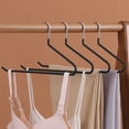 thumbnail image 4 of Z Shaped Pants Hanger | Heavy Duty Iron Clothes Rack | Non Slip, Space Saving Closet Storage Organizer | One-Side Opening Design | Traceless Anti-Slip | 36.5x14.5x1cm | Multi Use, Lasting, Wet or Dry, 4 of 6