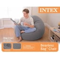 thumbnail image 5 of Intex Fauteuil Lounge Sans Haricots en Velours Côtelé Gonflable, Gris 68579EP, 5 of 5
