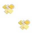 thumbnail image 4 of Transemion 5pcs 50x50cm Square Cotton Fabric Cloth For DIY Craft Sewing yellow 2Set, 4 of 6