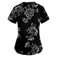 thumbnail image 3 of Birdeem Mode de la Saint-Patrick pour Femmes, Col en V, Décontracté, Manches Courtes, Imprimé, Poches, Hauts Blouse pour Dames, 3 of 6