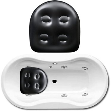 CNKOO Spa and Hot Tub Booster Seat Pad  Soft Back Support Inflatable Bathtub Massage Cushion with Suction Cups Multifunctional Hot Spring Cushion for Adults Kids Elders Hot Tub & Spa