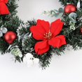 thumbnail image 3 of Christmas Wreath With Battery Powered LED Light String Front Door Hanging Garland Holiday Home Decorations, 3 of 6