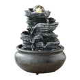 thumbnail image 1 of simhoa Cascade Intérieure Illuminée Maison Terrasse Pendaison de Crémaillère Bureau Table E, 1 of 8