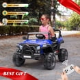 thumbnail image 2 of VOLTZ TOYS Jeep with Angry Face Grill 12V Kids Ride On Car Toy with Open Doors, Realistic Lights and Remote Control - Blue, 2 of 6
