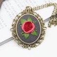thumbnail image 2 of Coofit 4 Sets Embroidery Starter Kit Retro Flower DIY Sweater Necklace Pendant Necklace, 2 of 10