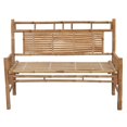 thumbnail image 2 of vidaXL Garden Bench with Cushion 120 cm Bamboo, 2 of 5