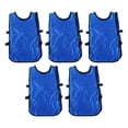 thumbnail image 2 of Kids Training Tank Sleeveless Practice Pinnies Sunshade with Shirts, 5PCS, Football Training, 2 of 7