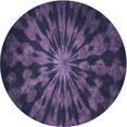 thumbnail image 1 of Ahgly Company Tapis d'Intérieur Ronds Lavables à la Machine, Style Transitionnel, Violet Sauge Buisson Violet, Tapis de Zone, 5 Pieds Rond, 1 of 7