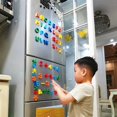 thumbnail image 2 of 26pcs Magnetic Learning Alphabet Letters Plastic Refrigerator Stickers Toddlers Kids Learning Spelling Counting Educational Toys 26 Capital Letters, 2 of 6