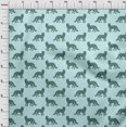 thumbnail image 3 of oneOone Viscose Jersey Fabric Fox Block Print Fabric By The Yard 60 Inch Wide, 3 of 5