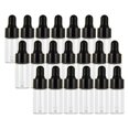 thumbnail image 4 of Ruiboury 20 Pieces Empty Glass Dropper Bottles Containers for Perfume Oils Liquids Black 3ml, 4 of 8
