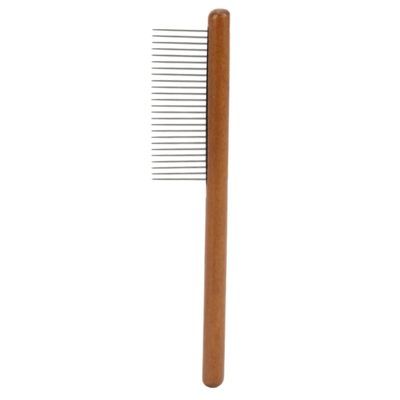 Pet Dog Grooming Comb, Single Row Design Wood Prevent Static Electricity Cat And Dog Comb  For Dogs A Dense Teeth For Medium Long Hair,C Long Sparse Teeth For Long Hair,D High And
