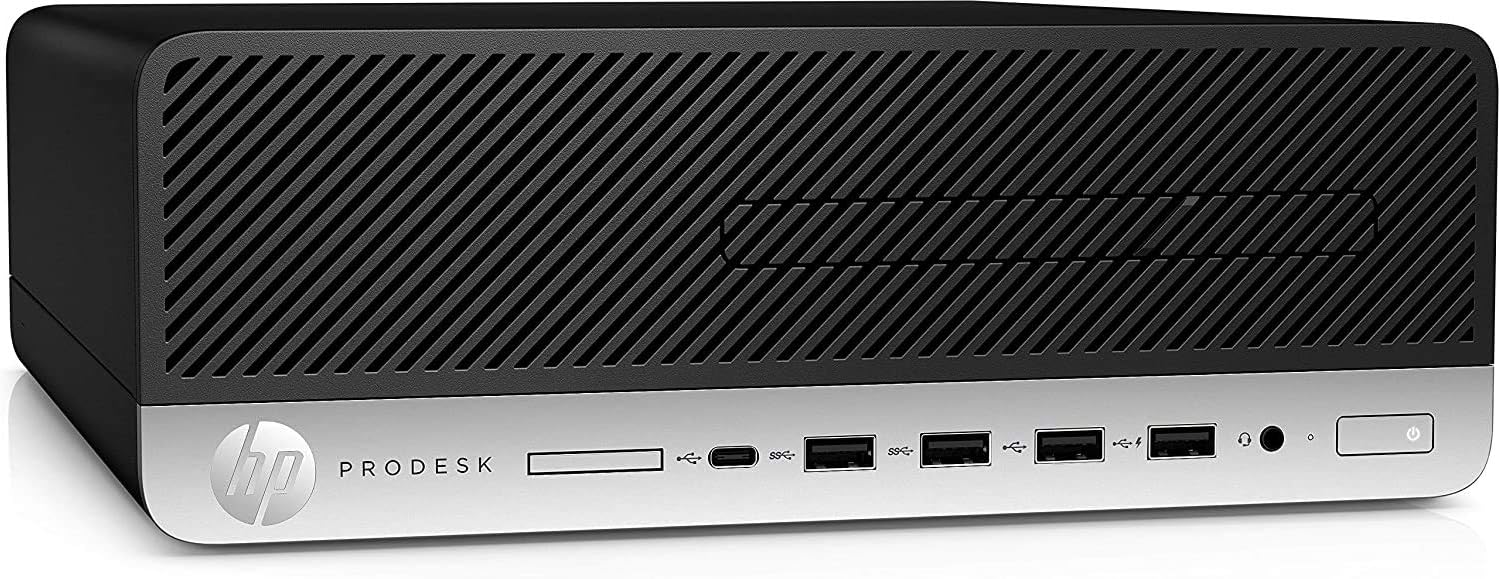 HP ProDesk 600 G4 SFF Desktop Computer, Intel Hexa Core i5-8500 3.0GHz, 16GB DDR4 RAM, 256GB PCIe SSD, Type-C, 2 Display Ports, Keyboard & Mouse, Black, Windows 11 Pro (Renewed)