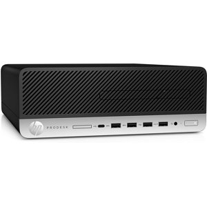 HP ProDesk 600 G4 SFF Ordinateur de bureau, Intel Hexa Core i5-8500 3,0 GHz, 16GB DDR4 RAM, 256GB PCIe SSD, Type-C, 2 Ports d'affichage, clavier & Souris, noir, fenêtres 11 Pro (Renouvelé)