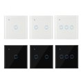 thumbnail image 4 of Wireless Switches WiFi Light Switch Smart Wall Compatible with Alexa Echo Google Home Assistant Control APP Touchable Light Switch Phone for iOS 1 2 3 Gang, 4 of 8
