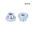 thumbnail image 2 of Unique Bargains Écrous de Pouce Moletés, Boutons Ronds M4 avec Collier, Zinc Plaqué, 30 Pcs, 2 of 3