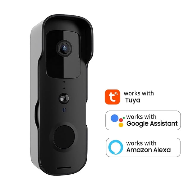Smart Video Doorbell Home Wireless WiFi Doorbell Camera Waterproof Outdoor Doorbell App Smart Control Works With Assistant Voice Control