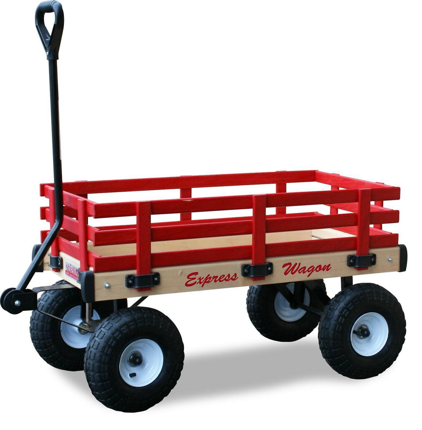 Millside Chariot en bois d'enfant express super solide 20 po x 38 po
