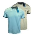 thumbnail image 1 of Nautica T-Shirt pour Homme Performance à Manches Courtes Vert Mer (S16) + Bleu Mer (S17), 1 of 12