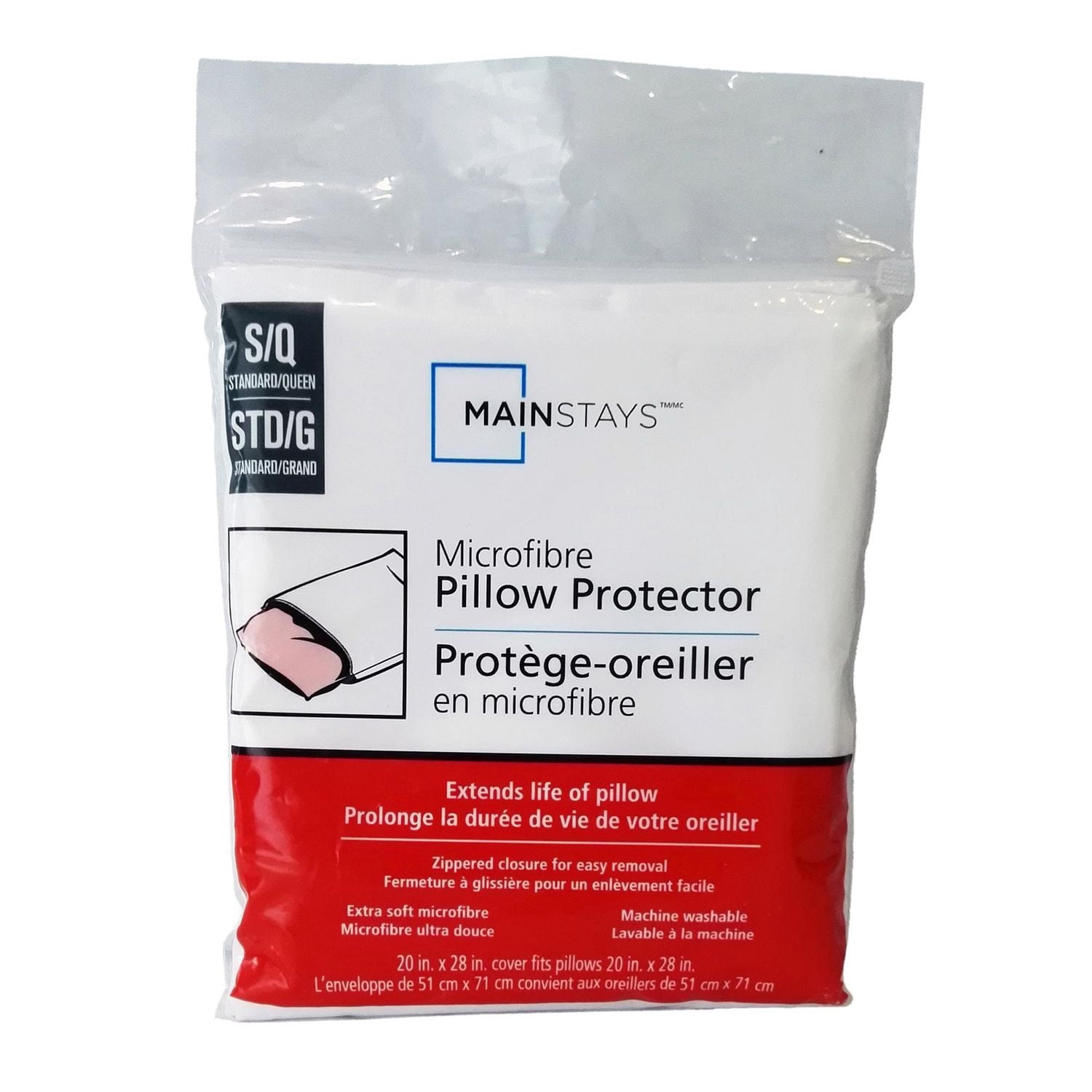 Protège-oreiller Mainstays en microfibre