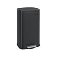 thumbnail image 1 of SONGMICS Trash Can with Lid, 8 Gallon Garbage Can, Stainless Steel Small Waste Bin with Step Pedal and Inner Bucket, Soft Close, Kitchen, Black, 1 of 8