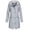 Veste de Pluie Z2-Gris-Femmes, variante sur Wiyuqeen Manteau de Pluie Long pour Femme avec Capuchon, Coupe-Vent Léger d'Extérieur, Veste de Pluie à Fermeture Éclair Complète, Imperméable, Manteau d'Automne avec Poche
